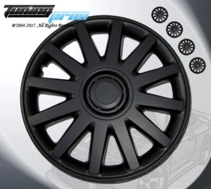 Wheel Rims Skin Cover 17" Inch Matte Black Hubcap -Style 610 17 Inches Qty 4pcs- - Picture 1 of 4