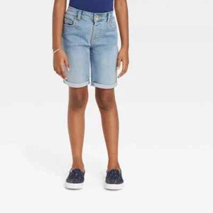 Cat & Jack Girl's Bermuda Jean Shorts Super Stretch Size M(7/8) - Picture 1 of 2