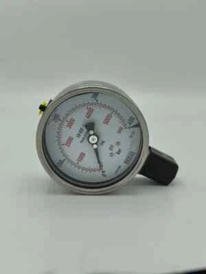 WIKA 232.50.100 - High Pressure Gauge 400 Bar (5800 PSI)  - 4 inch SS - 1/2 NPT - Image 1 of 4