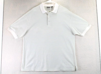 Ping Collection Polo Mens L White Striped Golf Shirt Short Sleeve Performance - Image 1 of 4