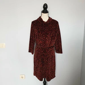 Damen KING LOUIE Rot / Schwarz Dress Kleider Langarm Gr. S NEW ! RRP 90€ - Picture 1 of 9