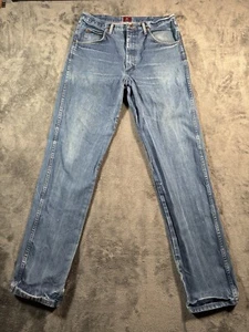 Wrangler Jeans 31 Relaxed Mens 36x38 Cowboy Cut 31MWZ Western Boho Nice Fade! - Picture 1 of 20