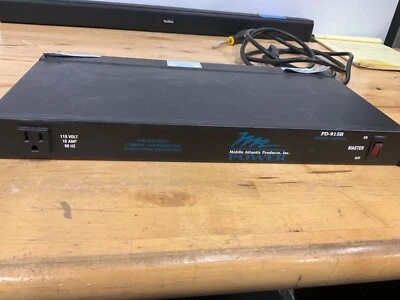 MIDDLE ATLANTIC PRODUCTS PD-915R-SP 8-OUTLET POWER DISTRIBUTING UNIT - Image 1 of 4