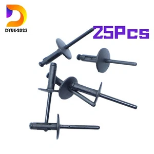 Plastic 25 Pcs Car Pop Blind Rivets Bumper Fender Door Sill Wheel Arches for BMW - Picture 1 of 6