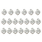  20 PCS Charm Thank You Charms Antique Silver Jewelry Making Accessory