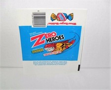 DONRUSS ZERO HEROES FANTASTIC FAST GUY BLUE WAX WRAPPER 1983 "JUST WRAPPER"