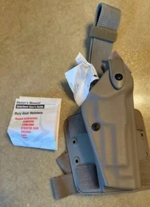 Safariland 6004-73-551 Tactical Holster w/Leg Shroud Beretta 92 STX FDE RH - Picture 1 of 5