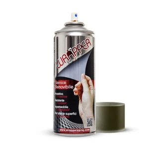 Spray De Pintura Removible Wrapper Gris Verde Ml 400 267209930 WRAPPER - Imagen 1 de 1