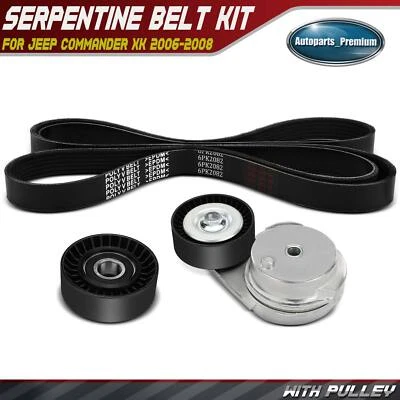 Kit de 3 componentes de transmisión por correa Serpentine para Jeep Commander XK 2006 2007 2008 5,7 L Foto 1 de 4