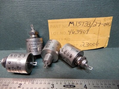 RFI Corporation M15733/27-0001 Nose Mount Filters Qty 4 NOS - Image 1 of 2