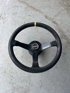Sparco Suede Steering Wheel Fits For HONDA Civic Integra Accord CRX Sol 93-97 - Picture 1 of 5