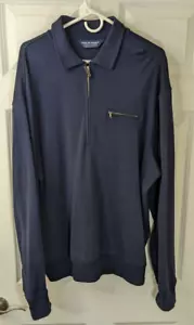 Polo Golf, 1/4 Cremallera, Polo LS, Azul Talla XL - Imagen 1 de 3