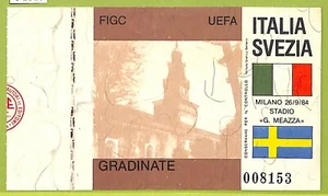C1813- Vecchio BIGLIETTO PARTITA CALCIO 1984 ITALIA VS SVEZIA - Picture 1 of 1