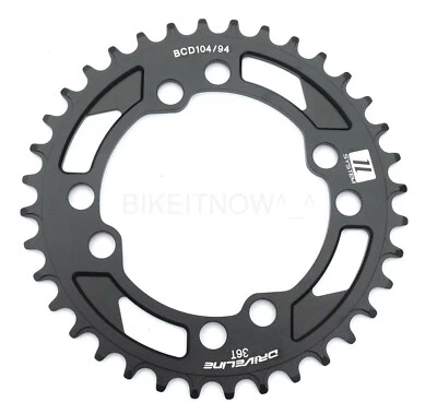 DRIVELINE Narrow-wide MTB Chainring 36T BCD 10/11 Spd Black for Shimano,Sram X1 - Image 1 of 3