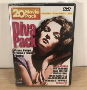 Diva Pack 20 Movies 6 Disc Classic Old Films Monroe Gardner Collins Mansfield A+ - Picture 1 of 6