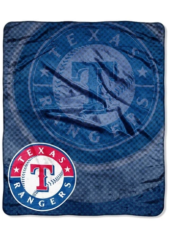New Officially Licensed Texas Rangers Retro Raschel Throw Blanket 50” X 60” Cover