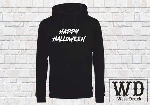 SACAI Felpa con cappuccio uomo Happy Halloween shirt divertimento divertente saluto divertente maglietta pullover