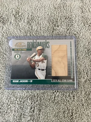 Donruss Classics Reggie Jackson Benchmarks Stadium Bench 2001 #BM9 Athletics Foto 1 de 3