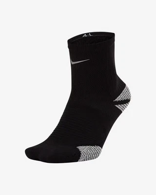 Nike Grip Racing Running Ankle Socks Gym Training Reflective SK0122-010 UK 5 - 6 - Image 1 of 3