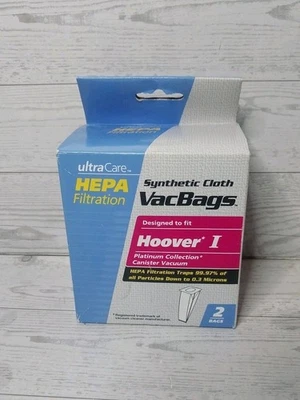 New UltraCare VacBags Hoover I  Hepa Filtration 2 Bags  - Image 1 of 4