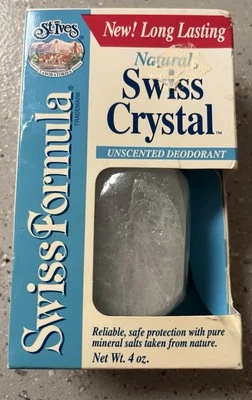 Desodorante de cristal suizo natural St. Ives Swiss Formula 4 oz. NUEVO RARO Foto 1 de 3