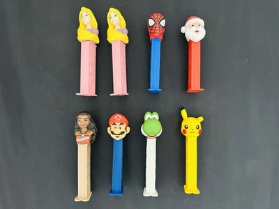 Lote De 8 Dispensadores Pez Super Mario Bros Mario Yoshi Santa Claus Spider-Man Foto 1 de 3