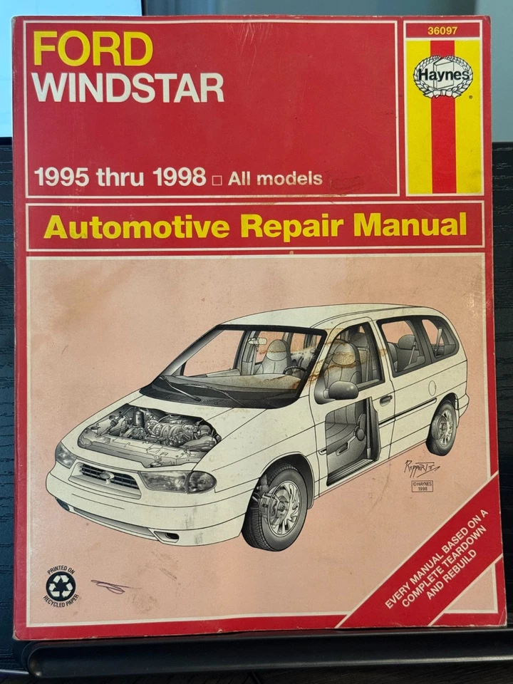 HAYNES Ford Windstar, Freestar, Mercury Monterey 1995-1998 Manual de Reparo 36097 - Imagem 1 de 1