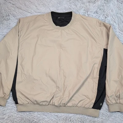 Jaqueta anabela masculina XL dobra quebra-vento golfe reversível bolsos externos conforto - Imagem 1 de 4