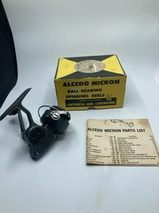 Mulinello da Pesca Spinning Vintage Alcedo Micron - con Scatola e Manuale 🔥matr# 1E469 - Foto 1 di 16