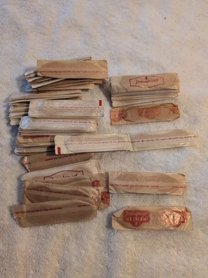 Vintage Lancaster Pa Pensupreme Ice Cream Wooden Spoon Lot Of 60, Sealed Unused - Image 1 of 4