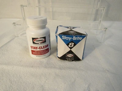 Harris Stay-Brite solda prata rolamento 0,118" diâmetro 1LB Stay-Clean 4oz - Imagem 1 de 4