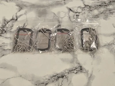 NOVO - (4) Logotipo de veado Jagermeister espelhado promocional etiqueta de cachorro com colar - Imagem 1 de 4