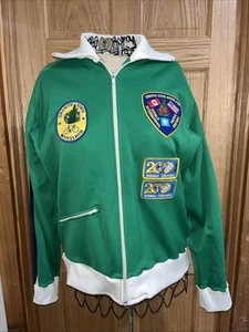 Vtg Retro Granite State Wheelmen New Hampshire Cycling Full Zip Jacket W/Patches - Picture 1 of 22