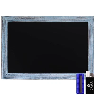 HBCY Creations Rustic Blue Magnetic Wall Chalkboard, Extra Large Size 20" x 30", - Image 1 of 4