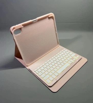 Folio Keyboard Cover Stand 7 Color Backlit Detachable Case For iPad A16 10.9/11” - Image 1 of 4