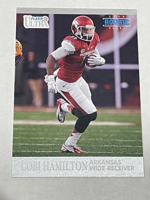 2013 Fleer Retro Football #83 - Cobi Hamilton RC - Arkansas Razorbacks - Image 1 of 2