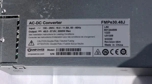 Unipower FMPe30.48J 3000W AC-DC Converter Power Supply Used Tested Working - Picture 1 of 4
