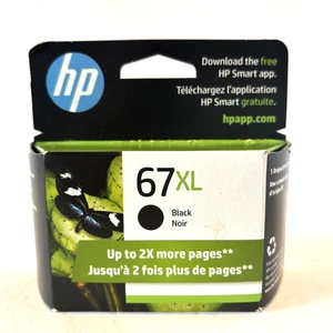 HP 67 XL High Yield Black Original Ink Cartridge, 240 pages 3YM57AN#140 Nov 2026 - Picture 1 of 8