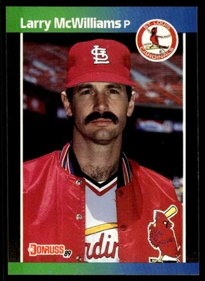 1989 Donruss Larry McWilliams St. Louis Cardinals #516 18186 - Image 1 of 2