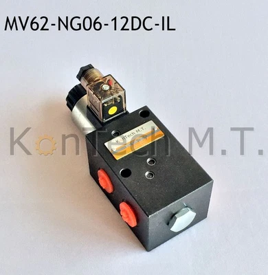 Hydraulic Solenoid Valve 6/2 Way Valve NG06 12V DC, Internal Leakage Inc Plug - Image 1 of 4