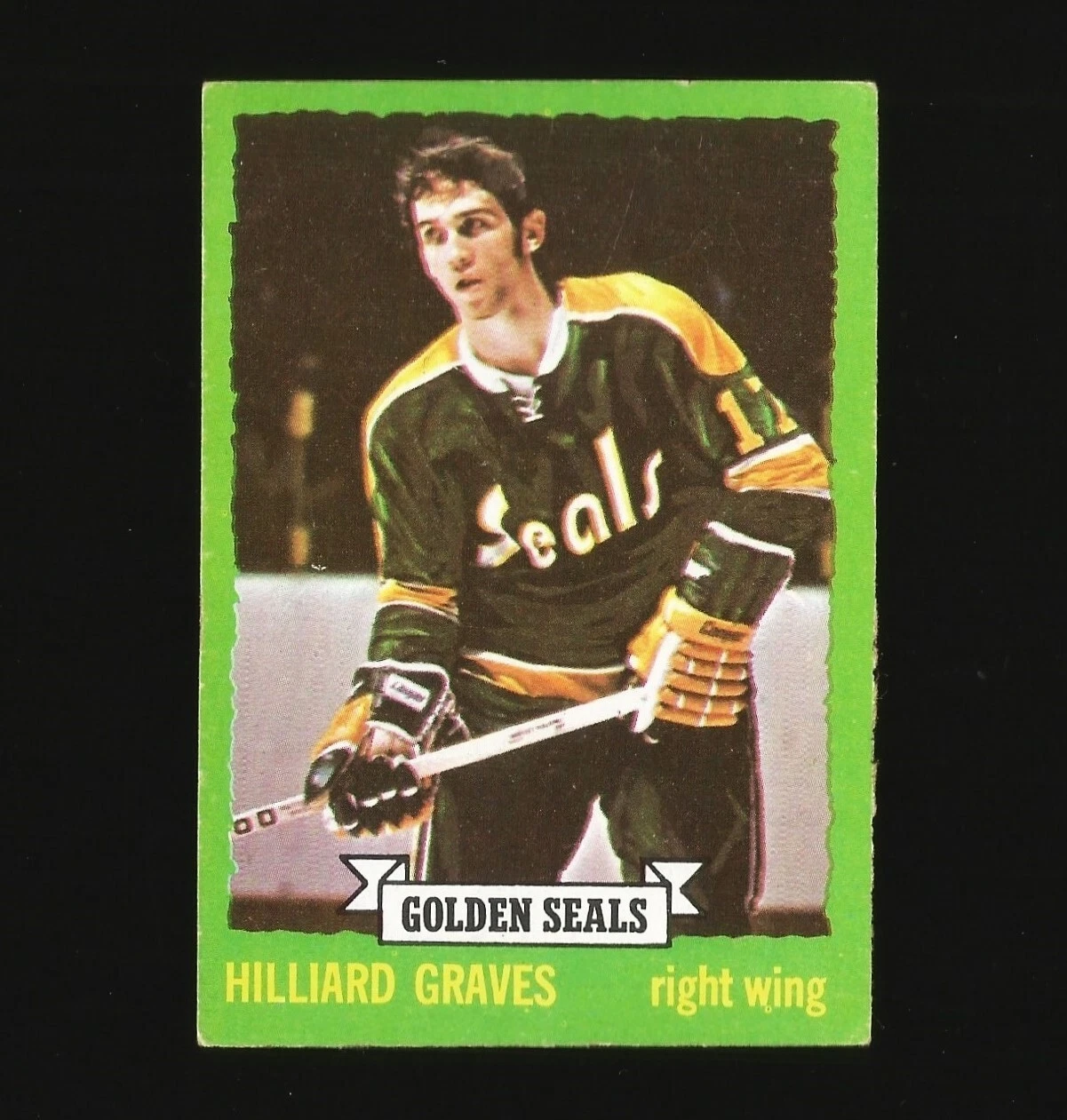 1973-74 Topps Hockey Card 110 Hilliard Graves California Golden Seals #110