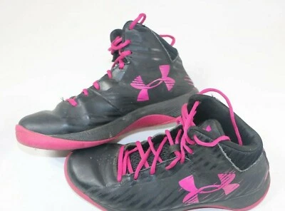Under Armour Women's Jet 1259035-064 Black Pink Basketball Shoes Sneaker Sz 7.5 - Image 1 of 4