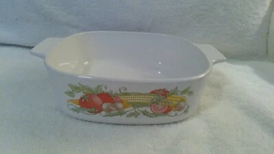 Plato para hornear de colección Corning Ware "Garden Harvest" A-2-B, 2L, usado, usado en excelente estado Foto 1 de 4