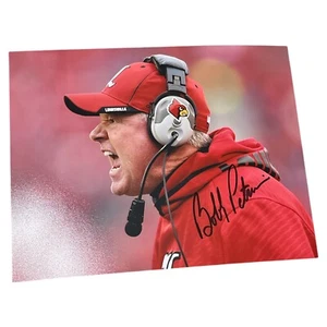 Bobby Petrino Autograph 11x14 Photo! 2x Louisville Cardinal Football Coach! - Picture 1 of 3