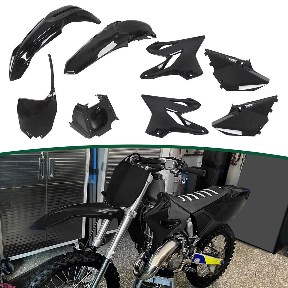 Kit de plástico preto estilo 2018 Restyle para Yamaha YZ125 YZ250 2002-2020 - Imagem 1 de 4