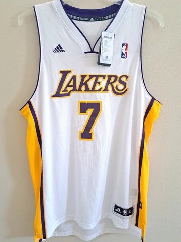 New Lamar Odom Large Sunday White  Los Angeles Lakers Jersey adidas Swingman Cover