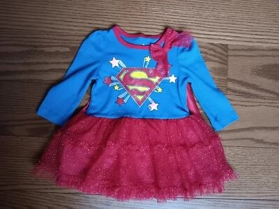 Vestido DC Comics Supergirl con Capa Extraíble Halloween/Vestir Disfraz 12 Meses Foto 1 de 4