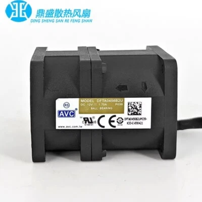 AVC DFTA0456B2U 4056 12V 1.7A 4CM Server Booster Cooling Fan - Image 1 of 4
