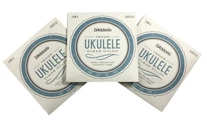 D'Addario Ukulele Strings 3 Sets Tenor Clear Nylon 28,32,41,29 Low G - Picture 1 of 6
