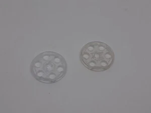2 puleggia Lego Technic 4185 trasparente chiara tecnica ruota motrice - Foto 1 di 1